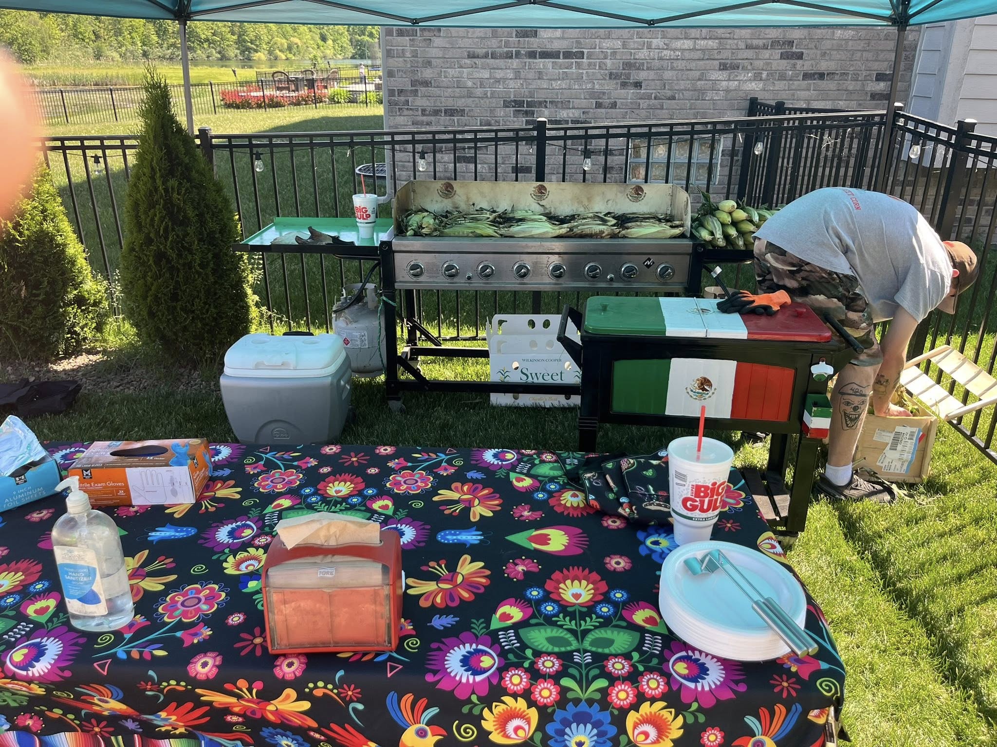 Señor Tamales food vendor setup
